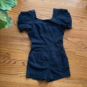 Arden B denim Puff Sleeve Dress
